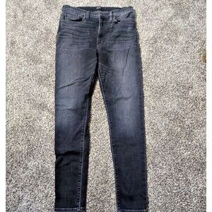 Hudson Jeans Size 30 Womens Super Skinny Black Dark Wash Denim